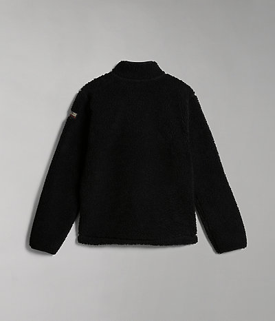Fleece-Sweatshirt Ayas mit halb durchgehendem Reißverschluss-